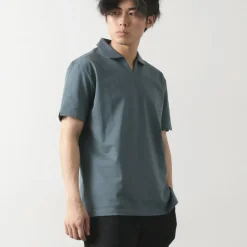 RE MADE IN TOKYO JAPAN T-Shirts^/ Dress Organic Cotton Skipper Polo Shirt