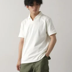 RE MADE IN TOKYO JAPAN T-Shirts^/ Dress Organic Cotton Skipper Polo Shirt