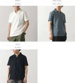RE MADE IN TOKYO JAPAN T-Shirts^/ Dress Organic Cotton Skipper Polo Shirt