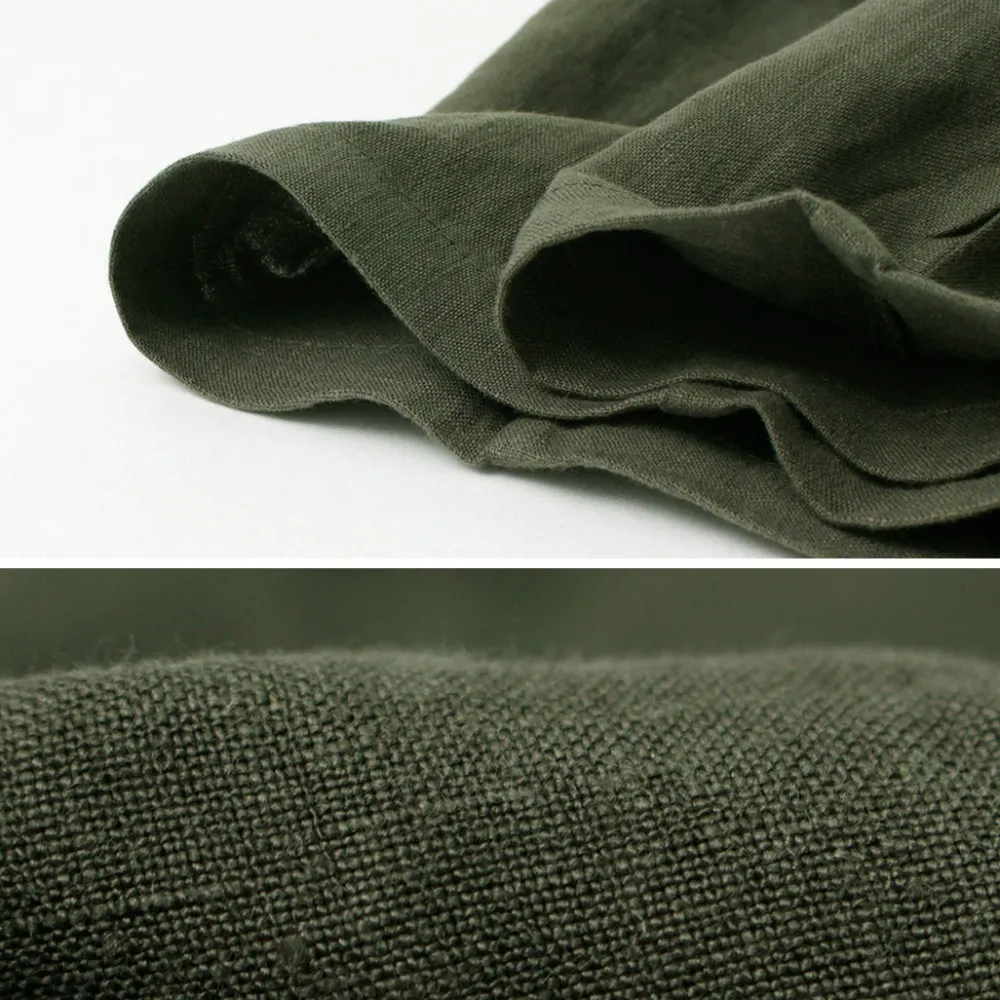 RE MADE IN TOKYO JAPAN Trousers^/ French Linen Tucked Pants