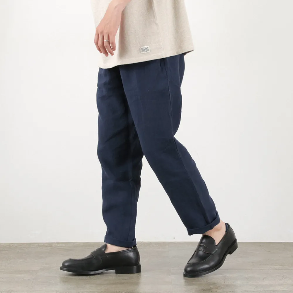 RE MADE IN TOKYO JAPAN Trousers^/ French Linen Tucked Pants