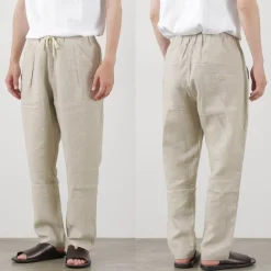 RE MADE IN TOKYO JAPAN Trousers^/ French Linen Tucked Pants