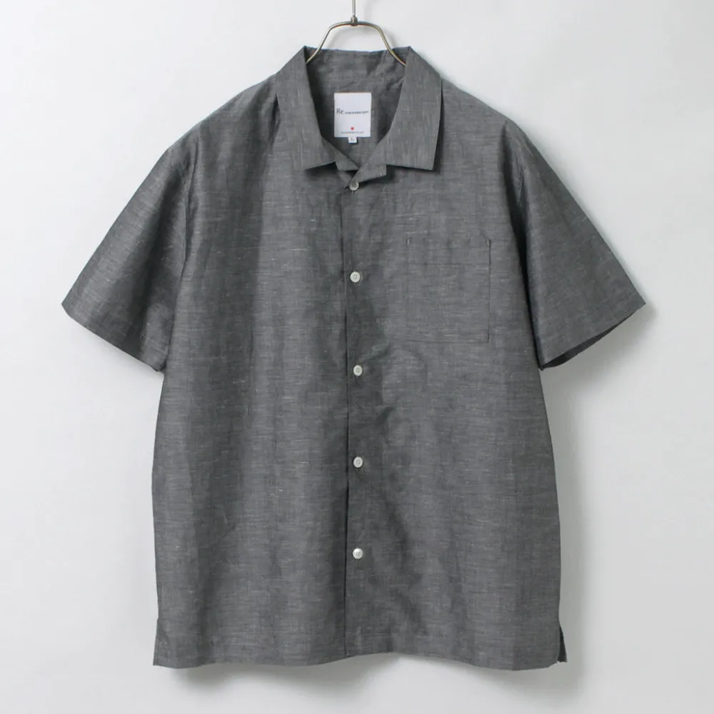 RE MADE IN TOKYO JAPAN Shirts^/ Herdmans Linen Open Collar Shirt