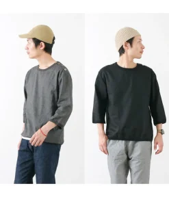 RE MADE IN TOKYO JAPAN Shirts^/ Linen Canvas Button Basque / 7 Minute Sleeve