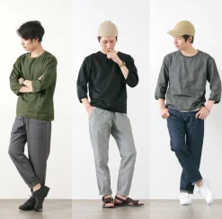 RE MADE IN TOKYO JAPAN Shirts^/ Linen Canvas Button Basque / 7 Minute Sleeve