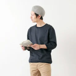 RE MADE IN TOKYO JAPAN Shirts^/ Linen Canvas Button Basque / 7 Minute Sleeve