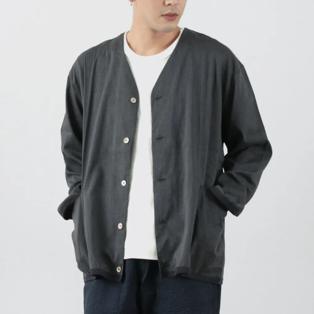 RE MADE IN TOKYO JAPAN Cardigans^/ Linen Coolmax Shirt Cardigan