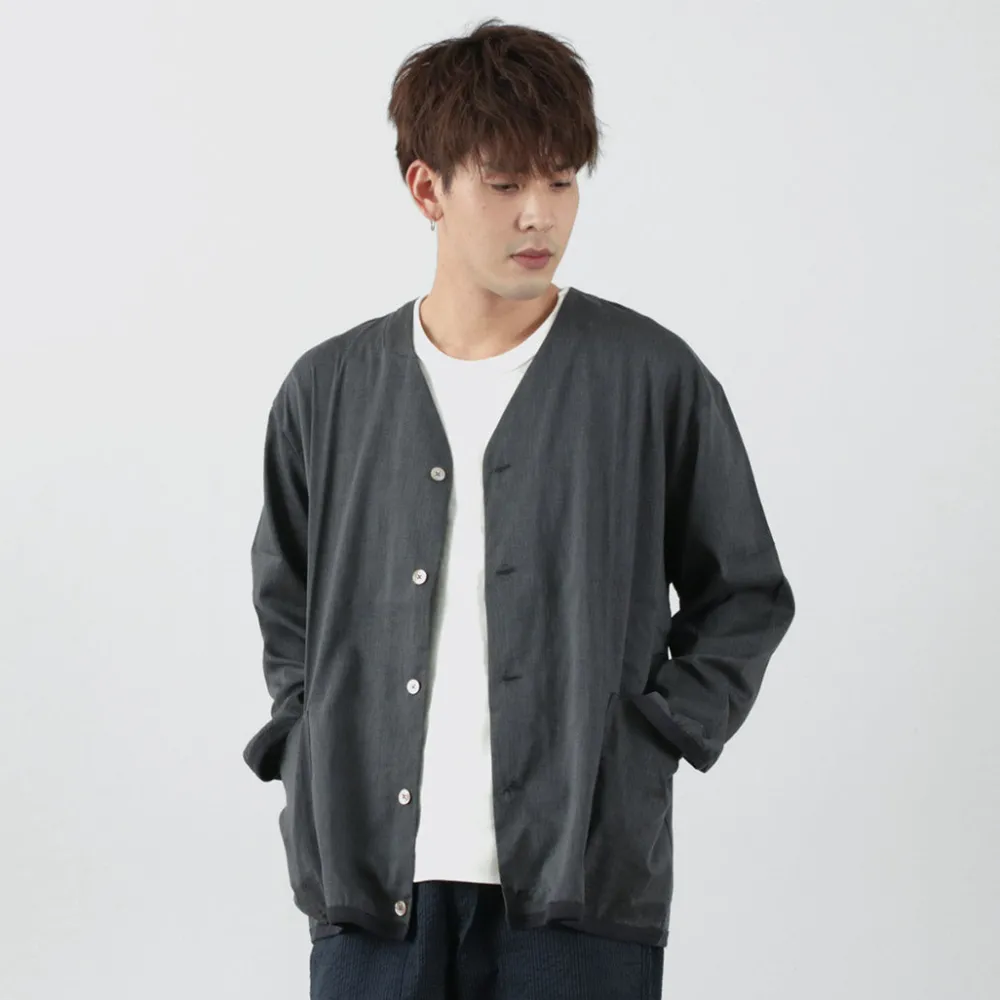 RE MADE IN TOKYO JAPAN Cardigans^/ Linen Coolmax Shirt Cardigan