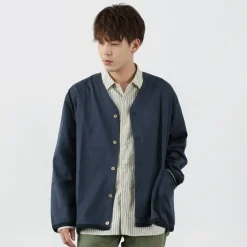 RE MADE IN TOKYO JAPAN Cardigans^/ Linen Coolmax Shirt Cardigan
