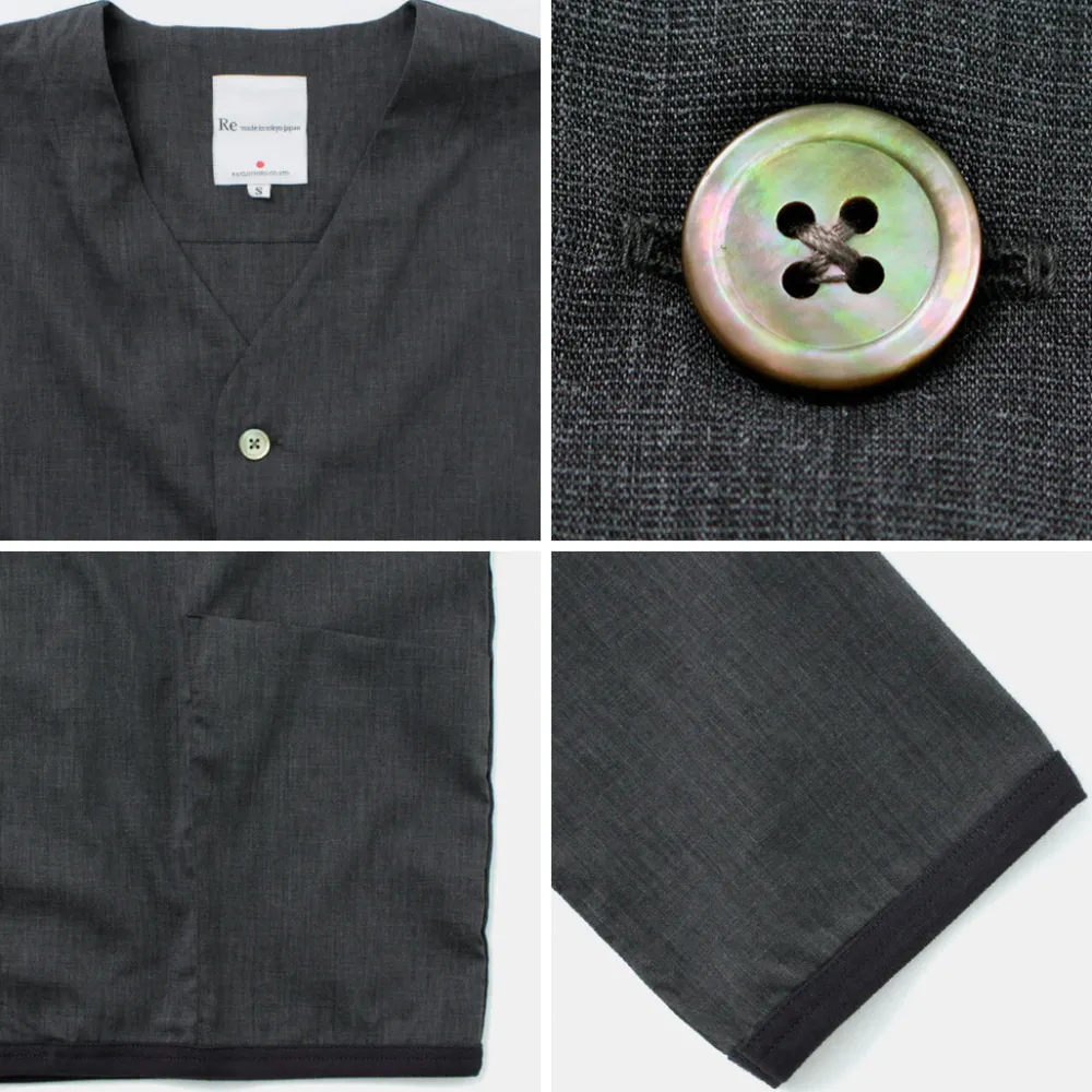 RE MADE IN TOKYO JAPAN Cardigans^/ Linen Coolmax Shirt Cardigan
