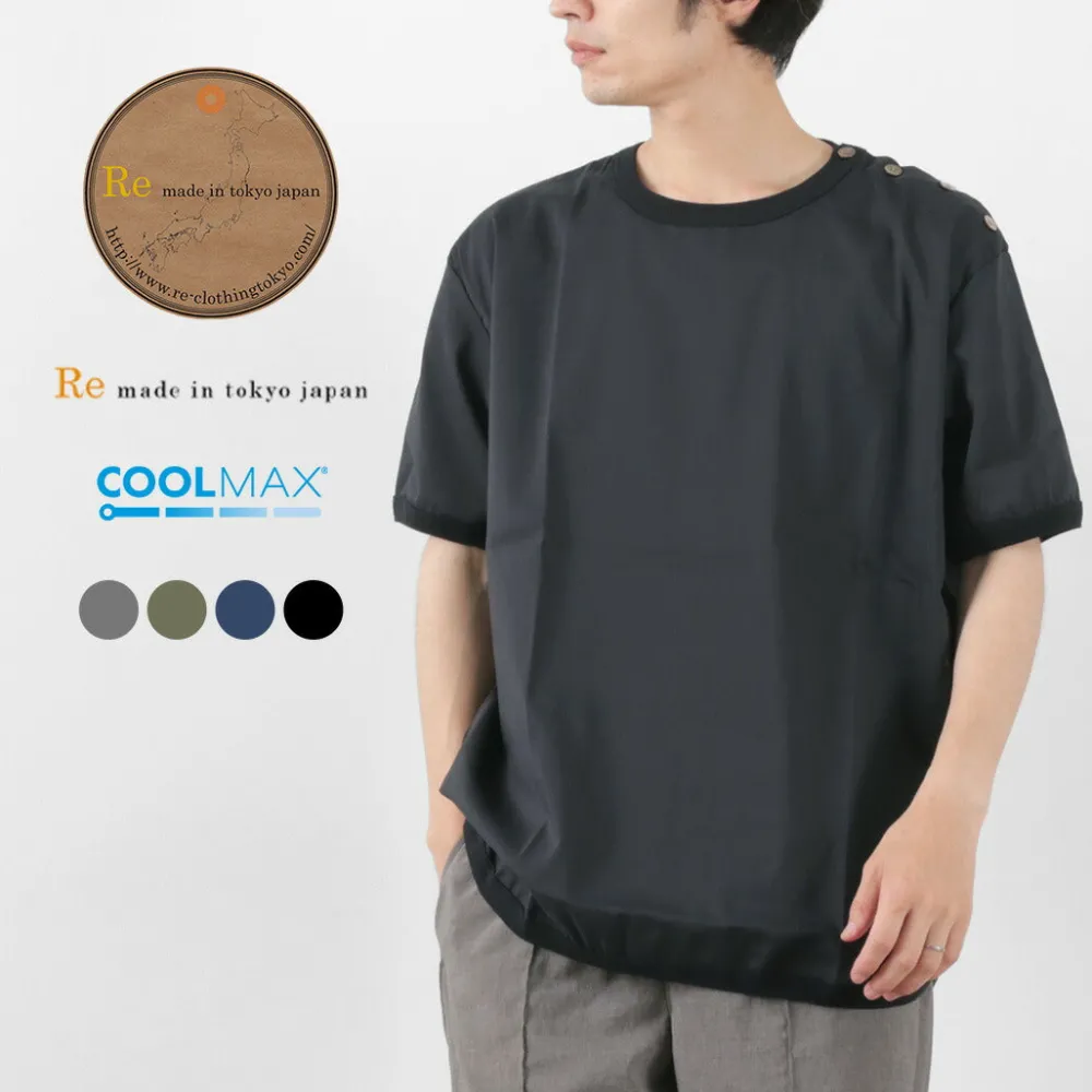 RE MADE IN TOKYO JAPAN T-Shirts^/ Linen Coolmax Button Basque