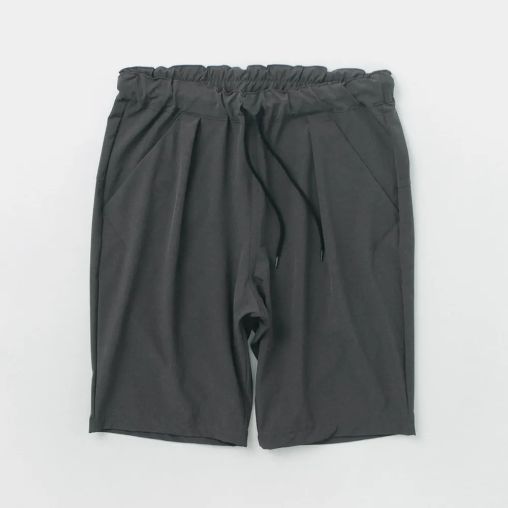 RE MADE IN TOKYO JAPAN Shorts^/ Light Glen Check Tucked Half Pants charcoal