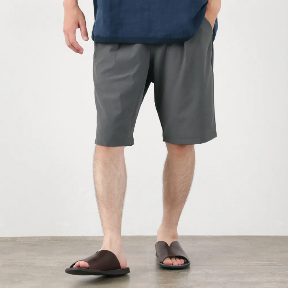 RE MADE IN TOKYO JAPAN Shorts^/ Light Glen Check Tucked Half Pants charcoal