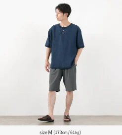 RE MADE IN TOKYO JAPAN Shorts^/ Light Glen Check Tucked Half Pants charcoal