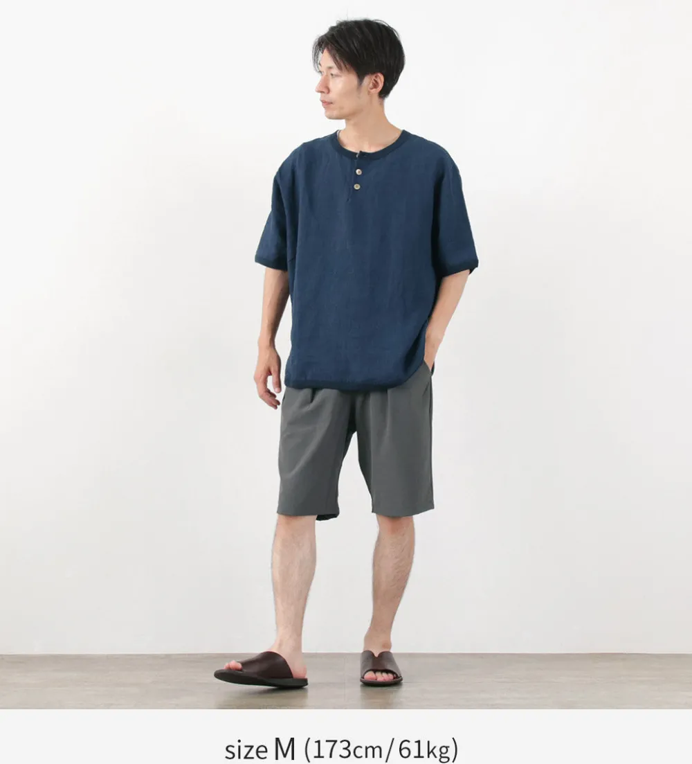 RE MADE IN TOKYO JAPAN Shorts^/ Light Glen Check Tucked Half Pants charcoal