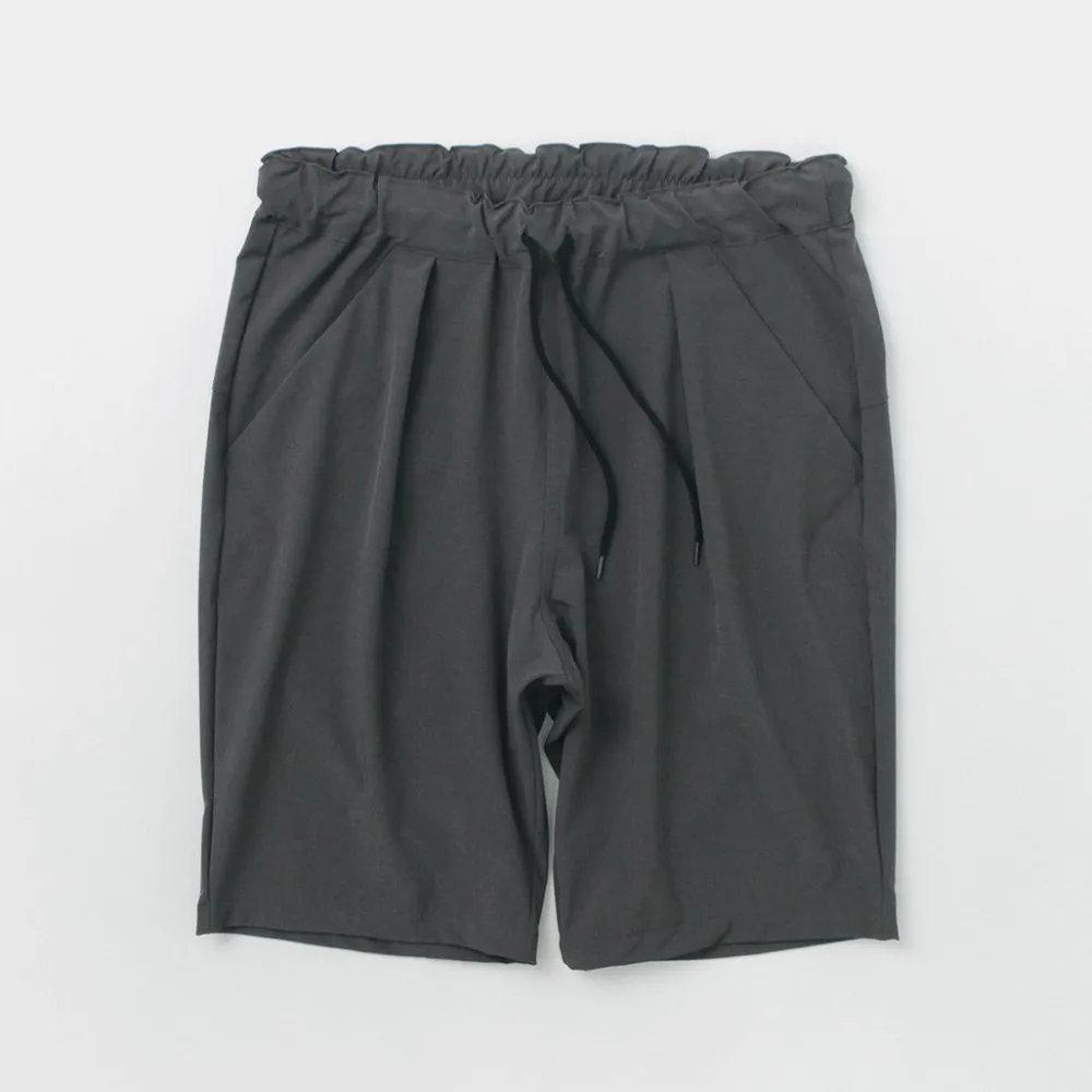 RE MADE IN TOKYO JAPAN Shorts^/ Light Glen Check Tucked Half Pants charcoal