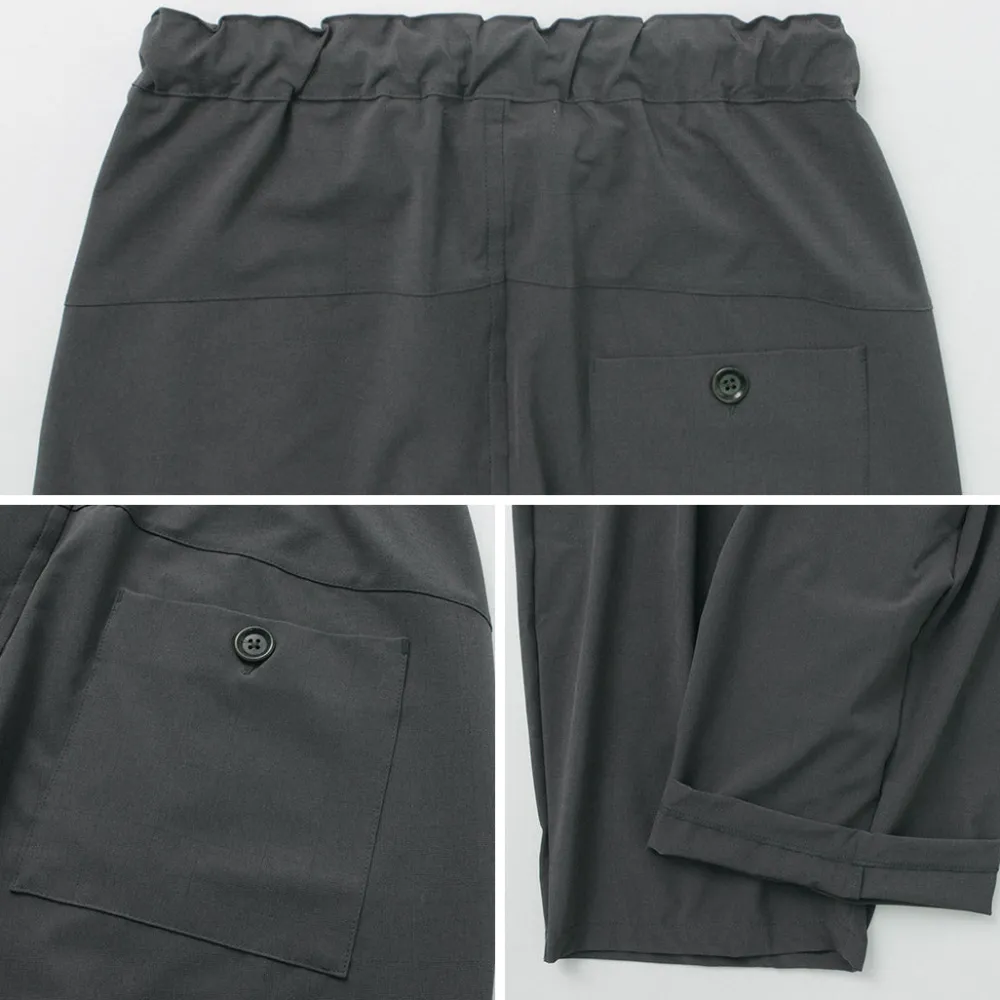 RE MADE IN TOKYO JAPAN Shorts^/ Light Glen Check Tucked Half Pants charcoal