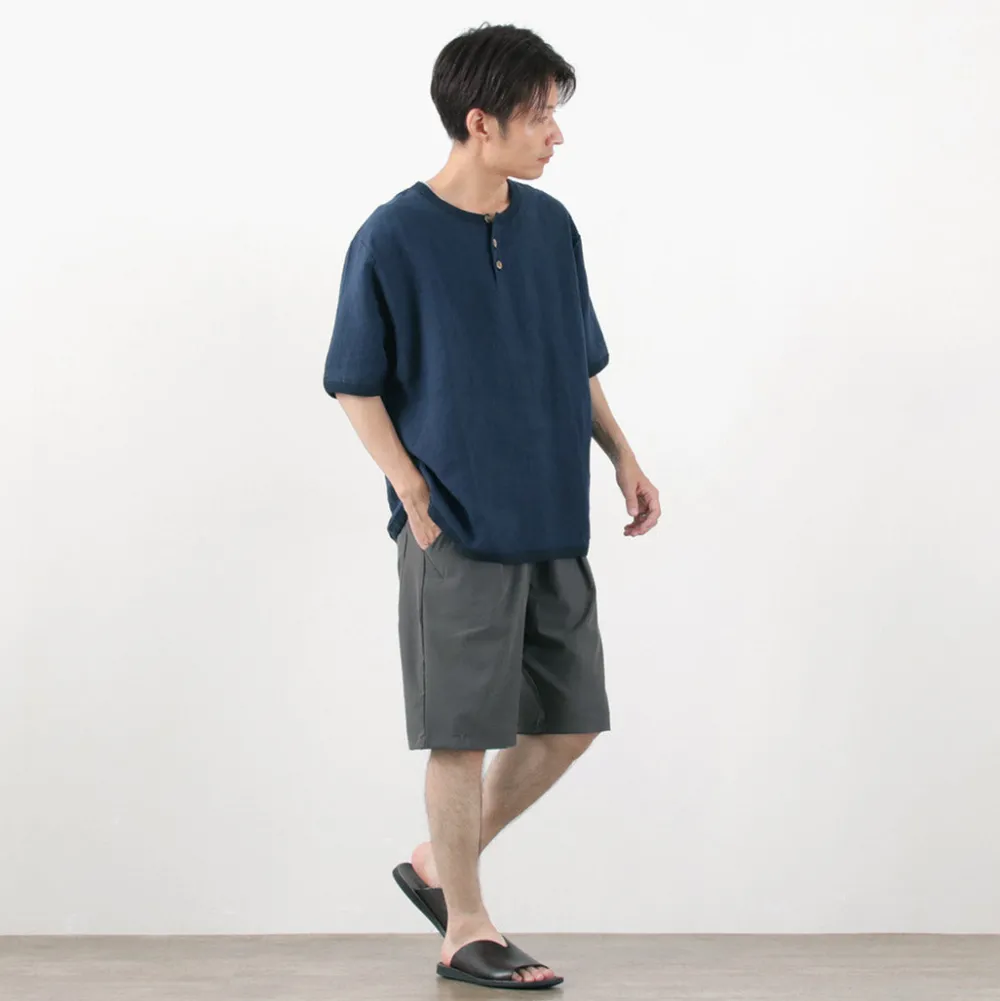 RE MADE IN TOKYO JAPAN Shorts^/ Light Glen Check Tucked Half Pants charcoal