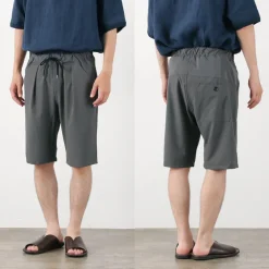 RE MADE IN TOKYO JAPAN Shorts^/ Light Glen Check Tucked Half Pants charcoal