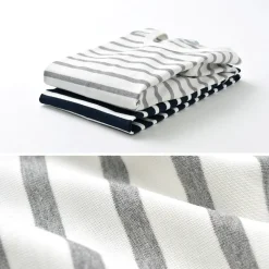 RE MADE IN TOKYO JAPAN T-Shirts^/ Perfect Inner Giza Cotton Striped Crew Neck L/S T-Shirt