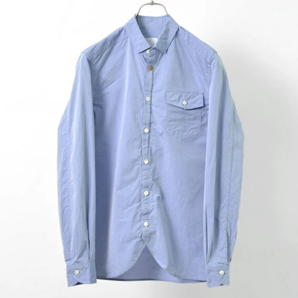 RE MADE IN TOKYO JAPAN Shirts^/ Supima Typewriter Round Hem Shirt