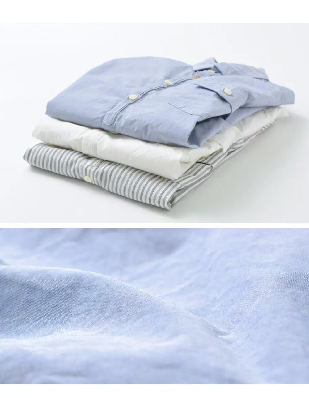 RE MADE IN TOKYO JAPAN Shirts^/ Supima Typewriter Round Hem Shirt