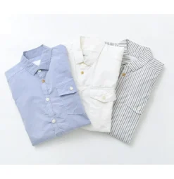 RE MADE IN TOKYO JAPAN Shirts^/ Supima Typewriter Round Hem Shirt