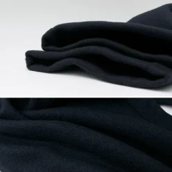 RE MADE IN TOKYO JAPAN Trousers^/ Super 140 Wool Melton Easy Slacks navy