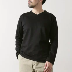 RE MADE IN TOKYO JAPAN T-Shirts^/ Tokyo Made V-Neck Long Sleeve Dress T-Shirt 5721A-CT