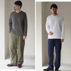 RE MADE IN TOKYO JAPAN T-Shirts^/ Tokyo Made V-Neck Long Sleeve Dress T-Shirt 5721A-CT