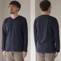 RE MADE IN TOKYO JAPAN T-Shirts^/ Tokyo Made V-Neck Long Sleeve Dress T-Shirt 5721A-CT