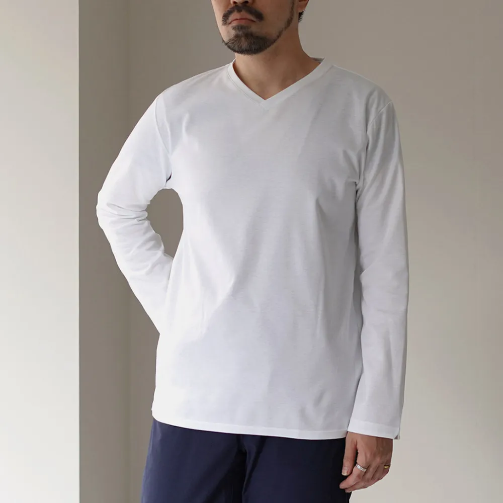 RE MADE IN TOKYO JAPAN T-Shirts^/ Tokyo Made V-Neck Long Sleeve Dress T-Shirt 5721A-CT