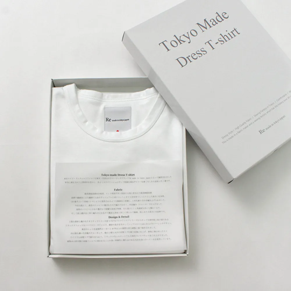 RE MADE IN TOKYO JAPAN T-Shirts^/ Tokyo Made Dress Organic T-shirt