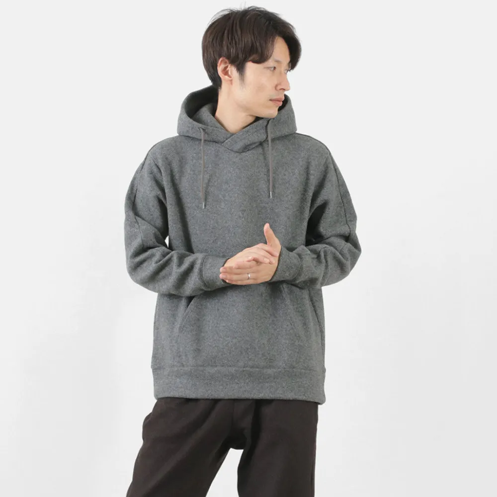 RE MADE IN TOKYO JAPAN Sweatshirts^/ Wool Melton Pullover Hoodie