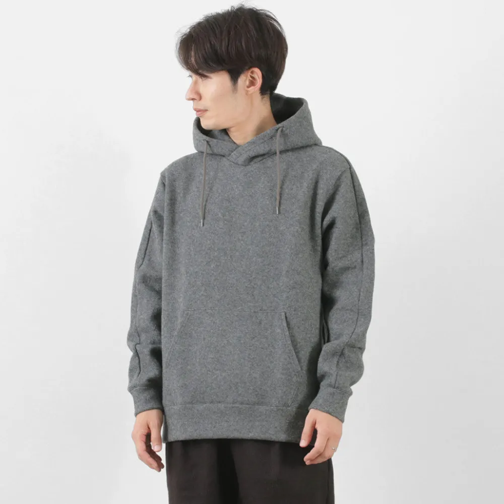 RE MADE IN TOKYO JAPAN Sweatshirts^/ Wool Melton Pullover Hoodie