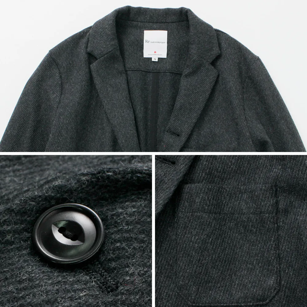 RE MADE IN TOKYO JAPAN Jackets^/ Wool Cashmere Kersey Coverall Jacket