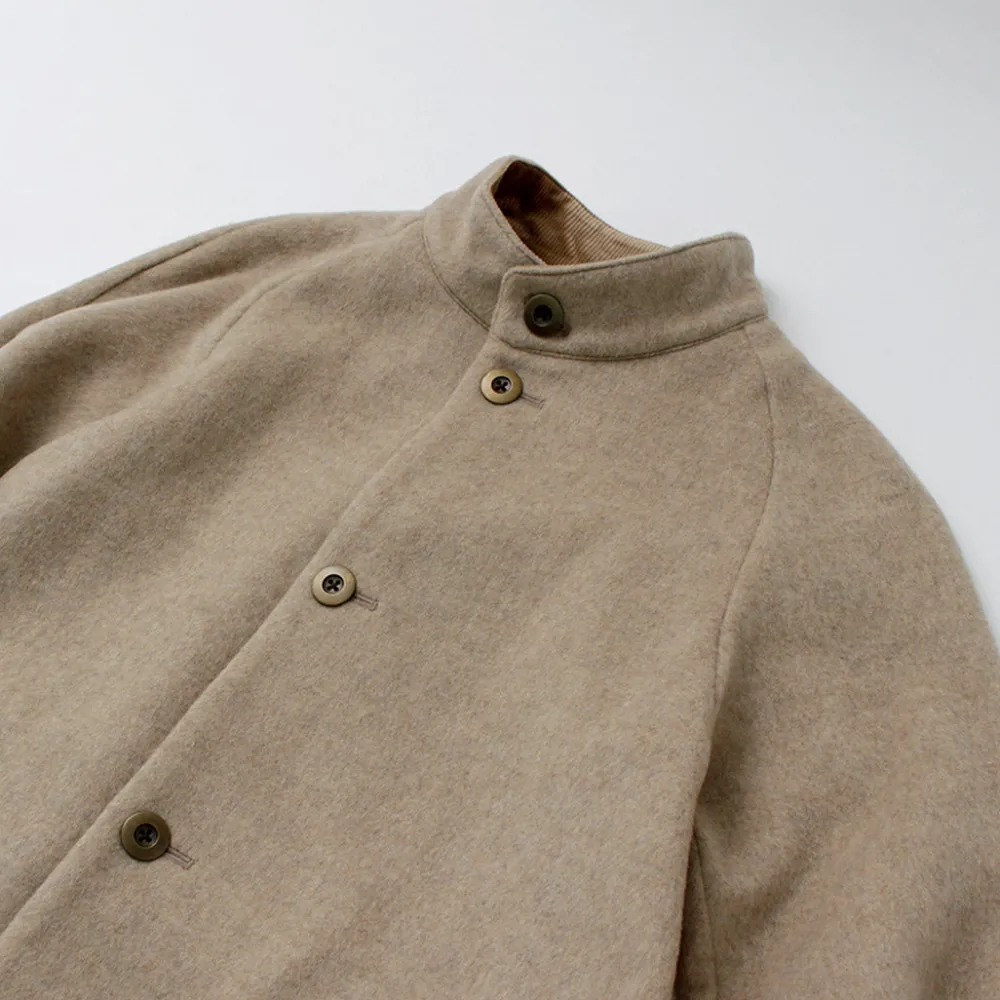 RE MADE IN TOKYO JAPAN Coats^/ Wool Melton Stand Collar Coat