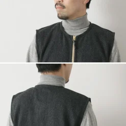 RE MADE IN TOKYO JAPAN Vests^/ Wool Cashmere Kersey Crew Vest