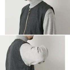 RE MADE IN TOKYO JAPAN Vests^/ Wool Cashmere Kersey Crew Vest