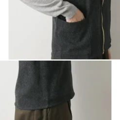 RE MADE IN TOKYO JAPAN Vests^/ Wool Cashmere Kersey Crew Vest