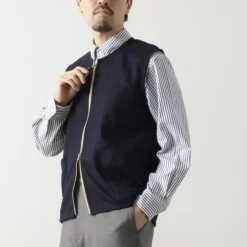 RE MADE IN TOKYO JAPAN Vests^/ Wool Cashmere Kersey Crew Vest