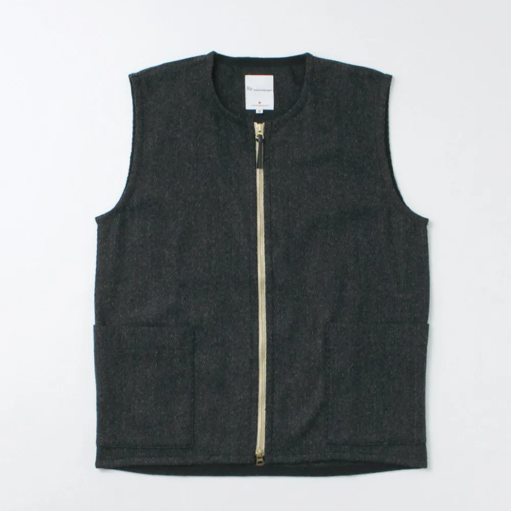 RE MADE IN TOKYO JAPAN Vests^/ Wool Cashmere Kersey Crew Vest
