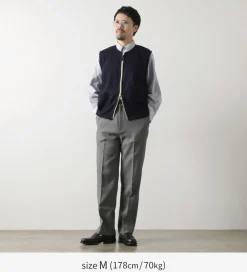RE MADE IN TOKYO JAPAN Vests^/ Wool Cashmere Kersey Crew Vest