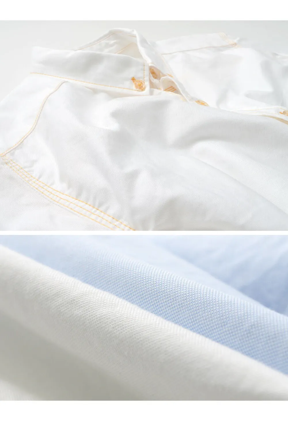 RE MADE IN TOKYO JAPAN Shirts^/ Yellow Stitched Short Sleeve Button Down Shirt
