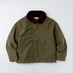 REMI RELIEF Jackets^/ Deck Jacket (Wool Boa) khaki