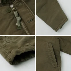 REMI RELIEF Jackets^/ Deck Jacket (Wool Boa) khaki