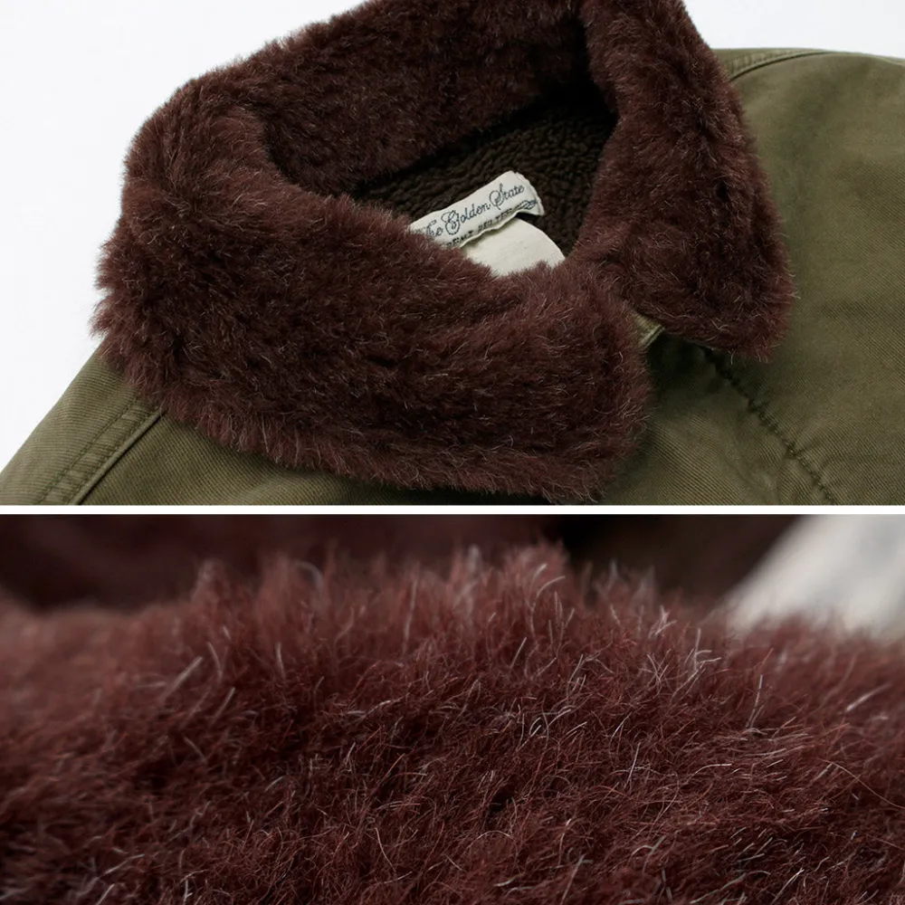 REMI RELIEF Jackets^/ Deck Jacket (Wool Boa) khaki