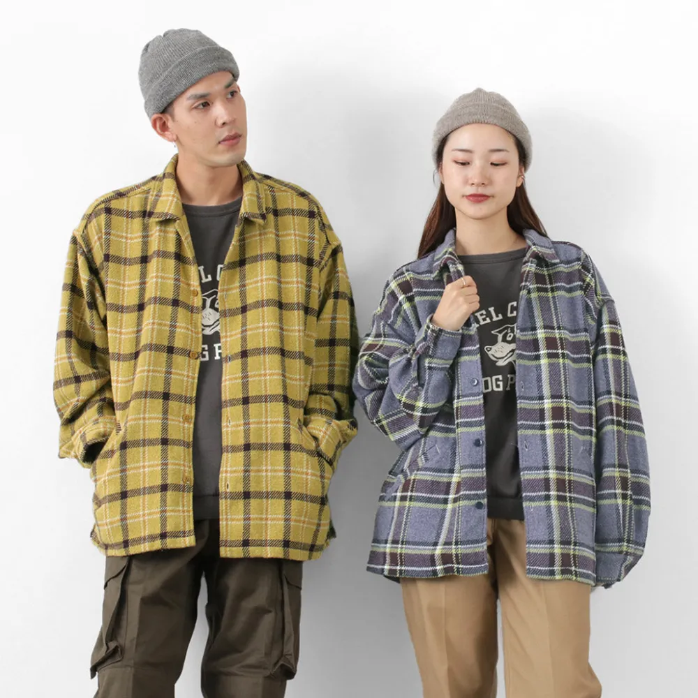 REMI RELIEF Shirts^/ Jazz Check Wide SHIRT CPO Shirt Jacket