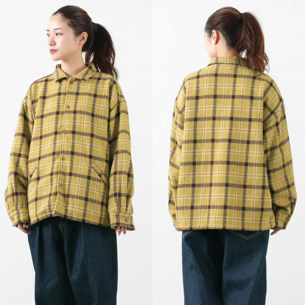 REMI RELIEF Shirts^/ Jazz Check Wide SHIRT CPO Shirt Jacket