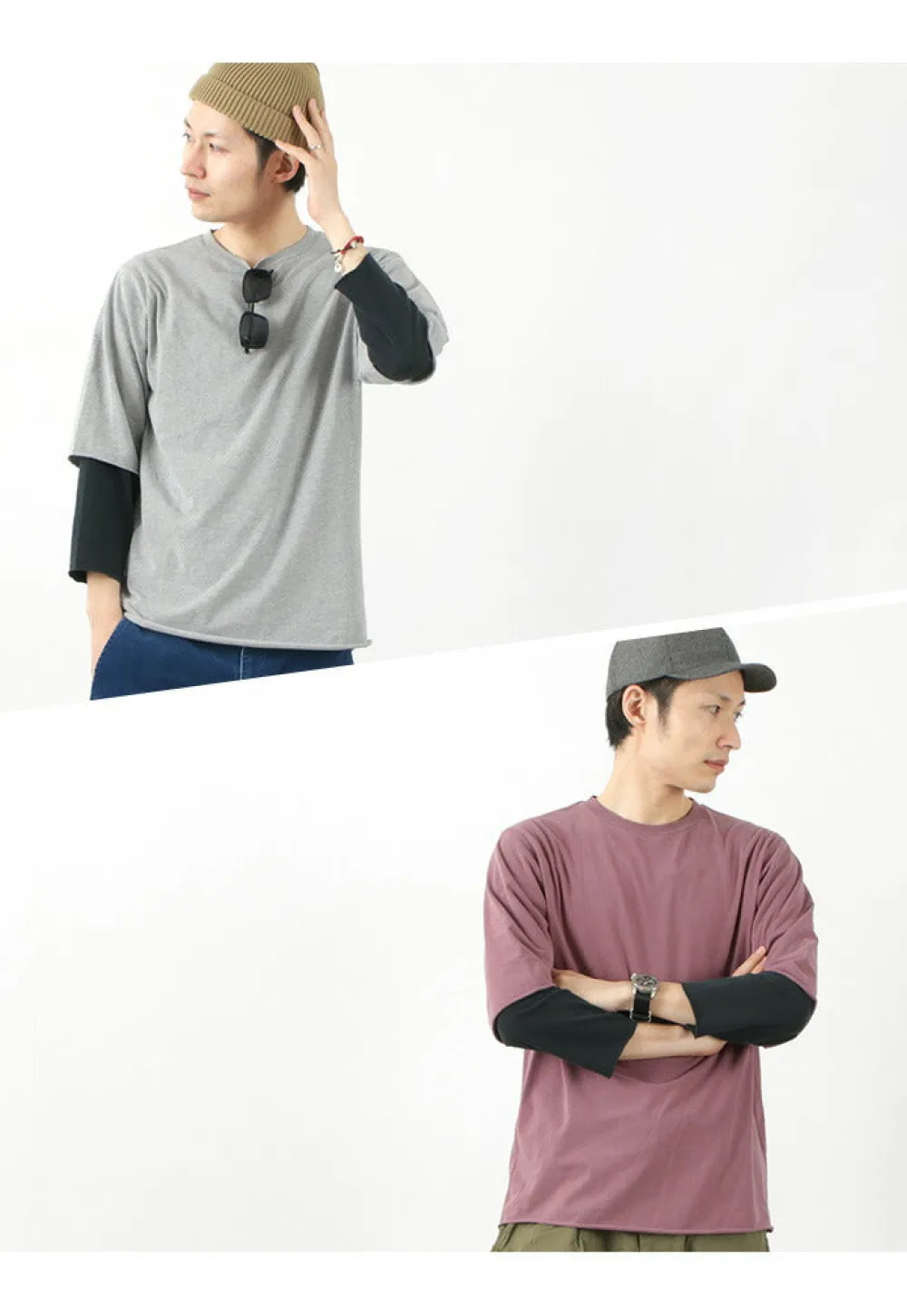 REMI RELIEF T-Shirts^/ Jersey Grunge 7/10 Sleeve T-Shirt